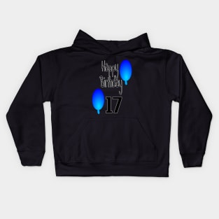 happy birthday 17 Kids Hoodie